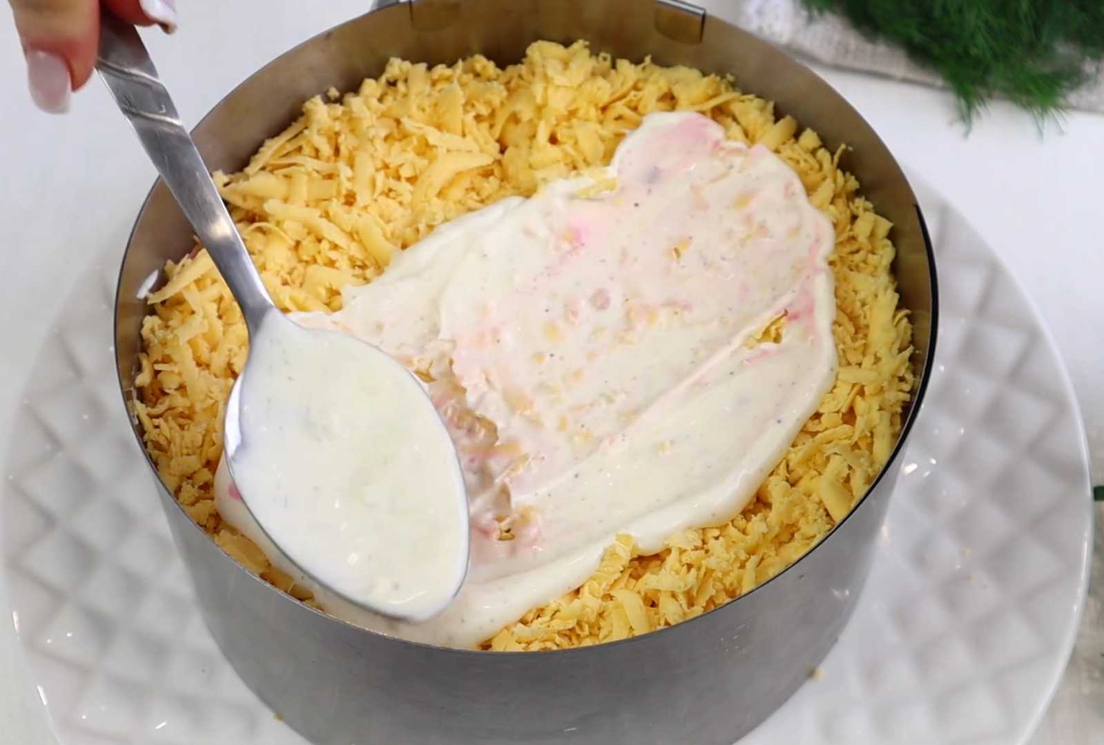 Селедка под шубой с курицей-Шаг 8