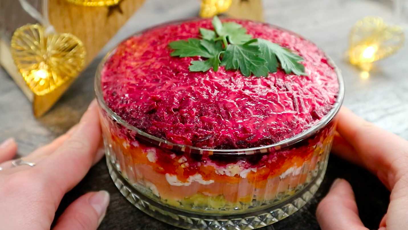 Селедка под шубой с красной рыбой-Шаг 10