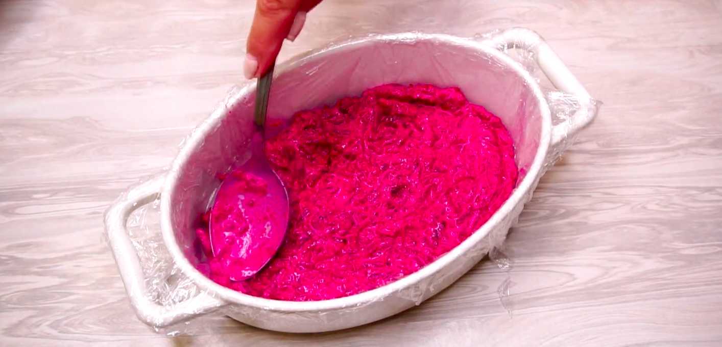 Селедка под шубой с желатином-Шаг 10