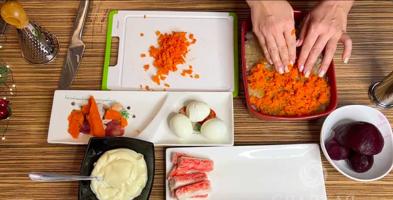 Селедка под шубой с щучьей икрой-Шаг 5