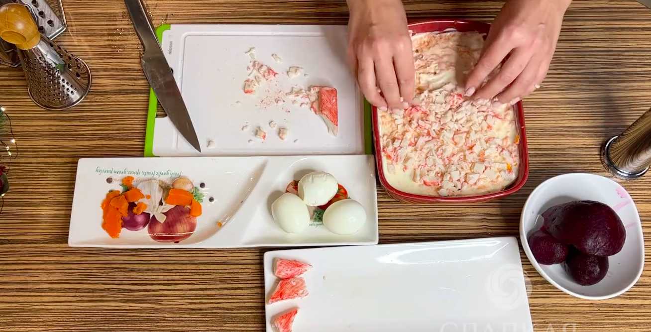 Селедка под шубой с щучьей икрой-Шаг 6