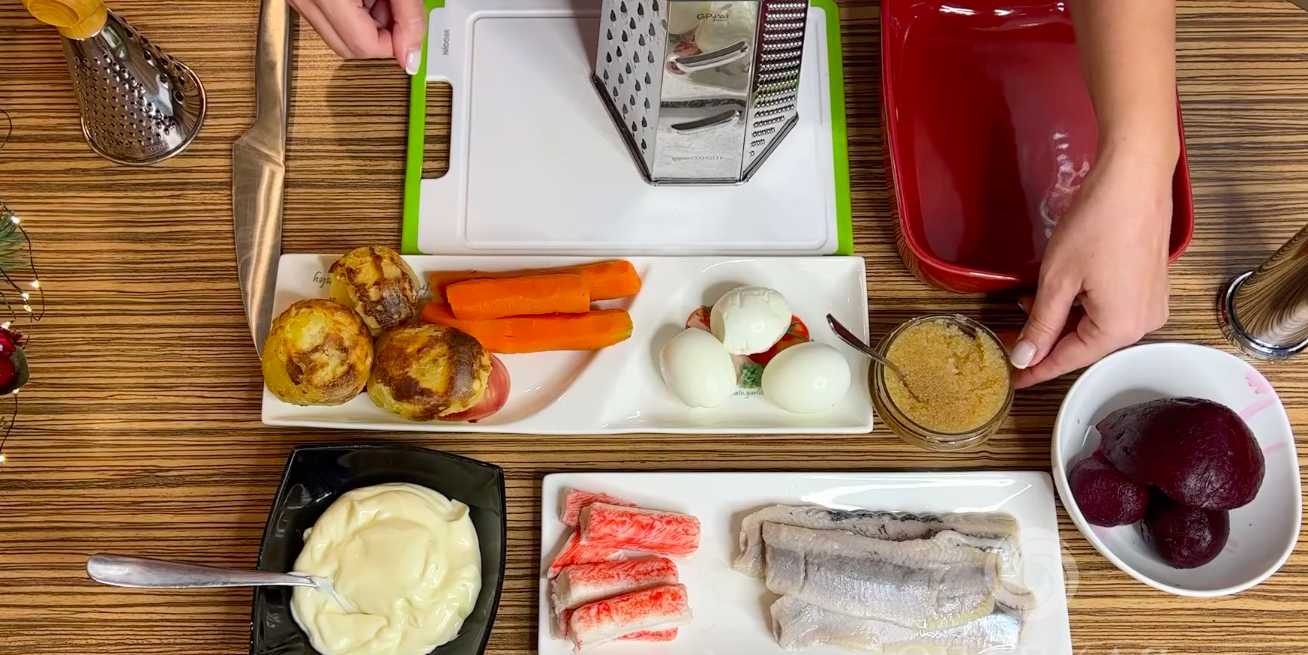 Селедка под шубой с щучьей икрой-Шаг 1