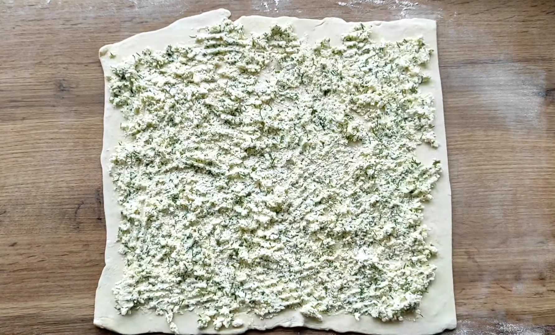 Пирог "Ёлочка" из слоеного теста-Шаг 5