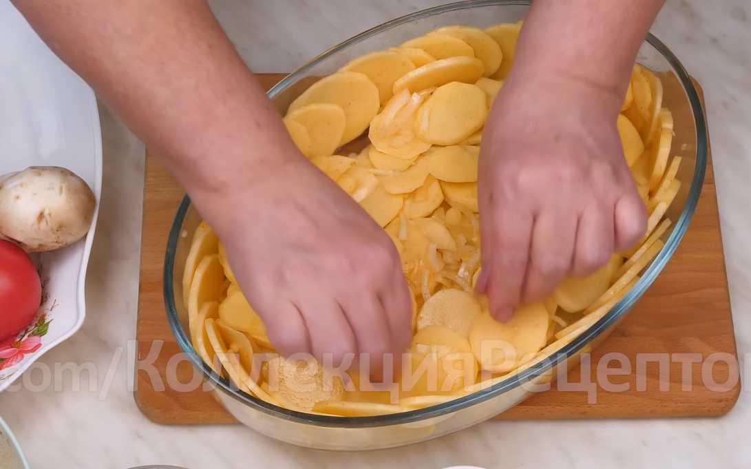 Запечённое куриное филе с грибами-Шаг 9