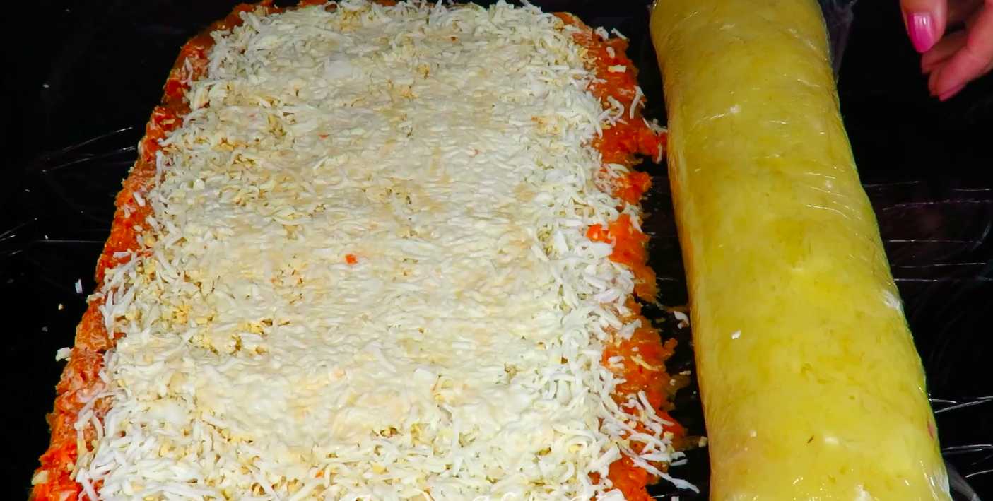 Рулет Селедка под шубой-Шаг 8