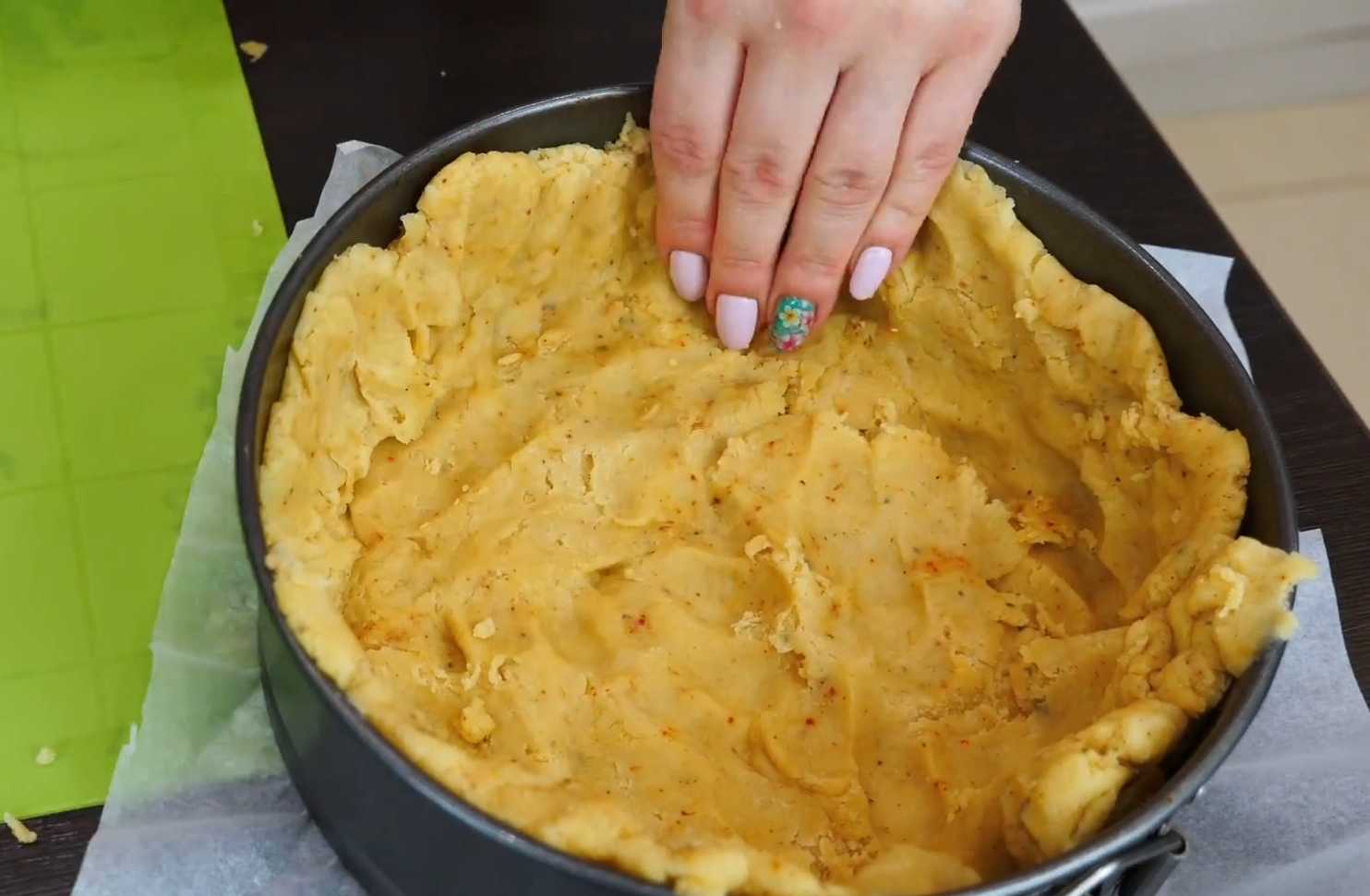 Пирог с куриными сердечками-Шаг 9