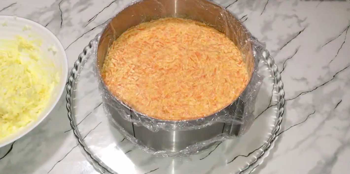 Торт-салат Селедка под шубой-Шаг 8