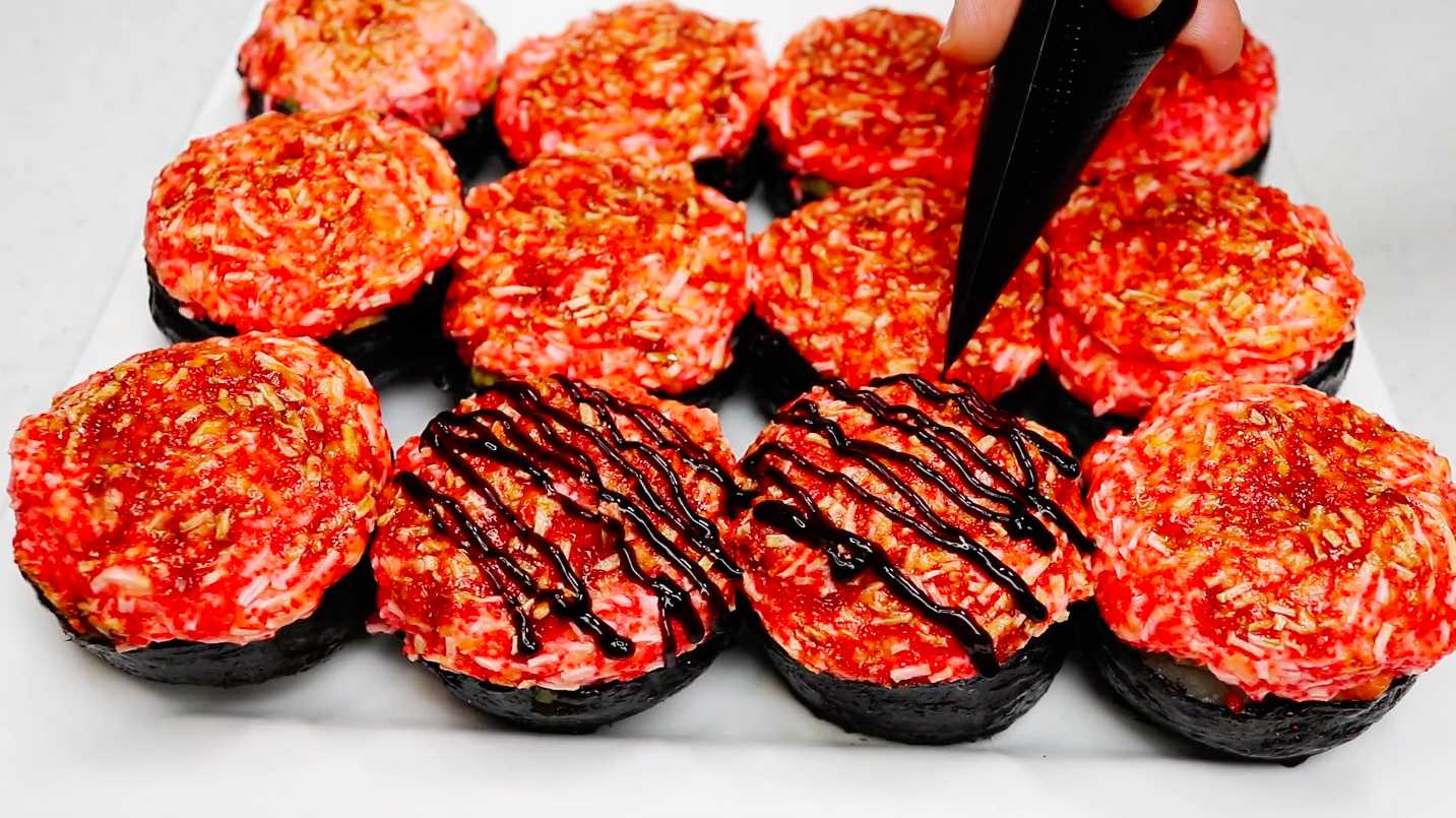 Новогодние суши-кексы-Шаг 15