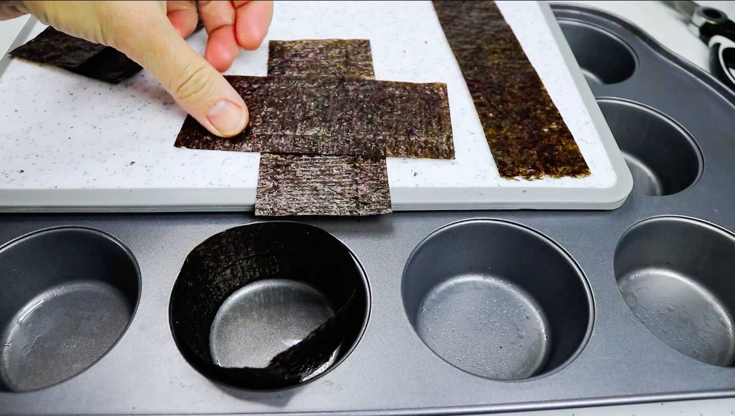 Новогодние суши-кексы-Шаг 8