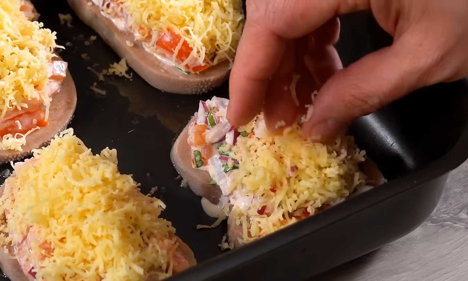 Запечённый говяжий язык с грибами-Шаг 8