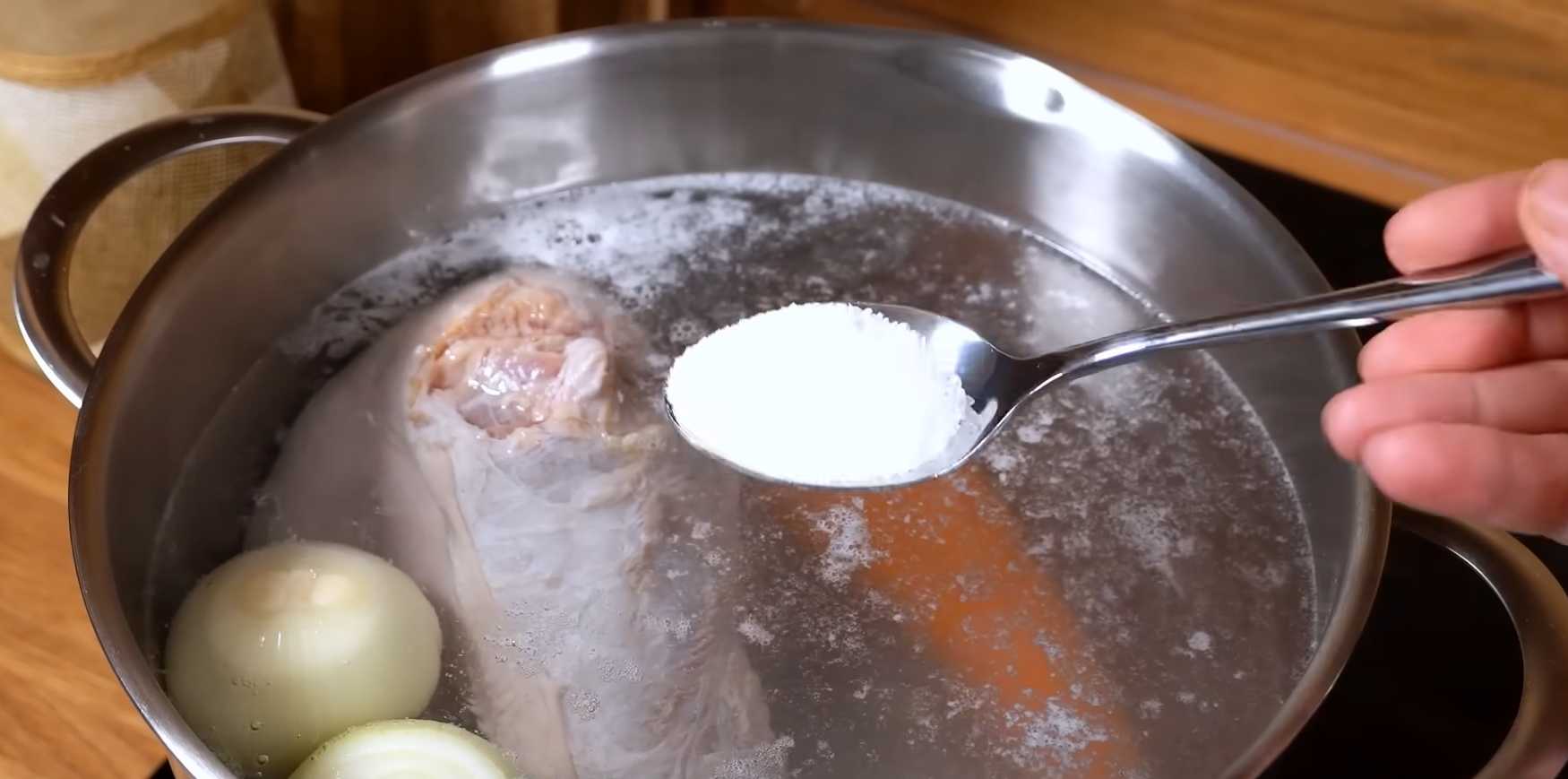 Запечённый говяжий язык с грибами-Шаг 2