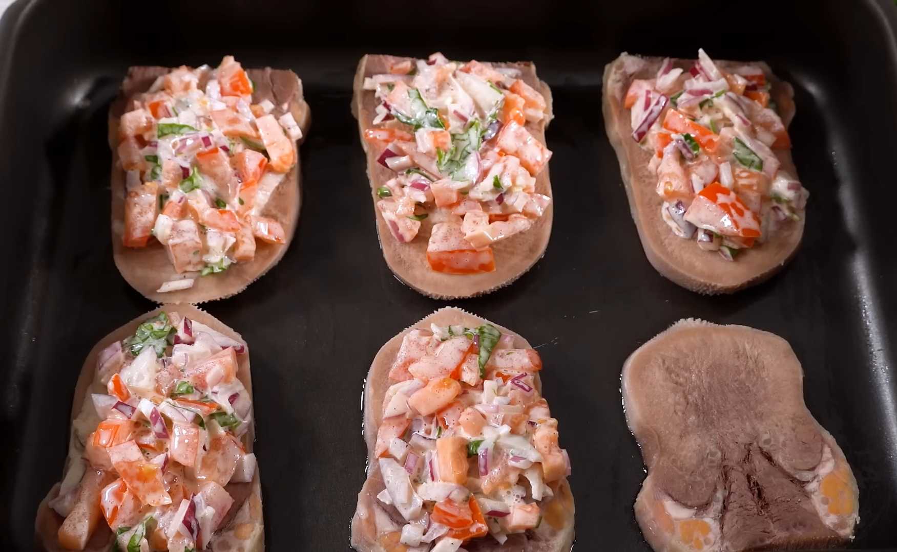 Запечённый говяжий язык с грибами-Шаг 7