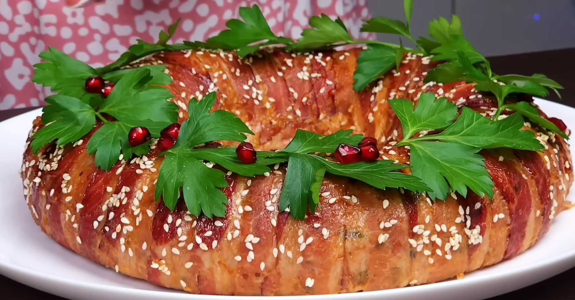 Мясной рулет с сыром и овощами в беконе-Шаг 19