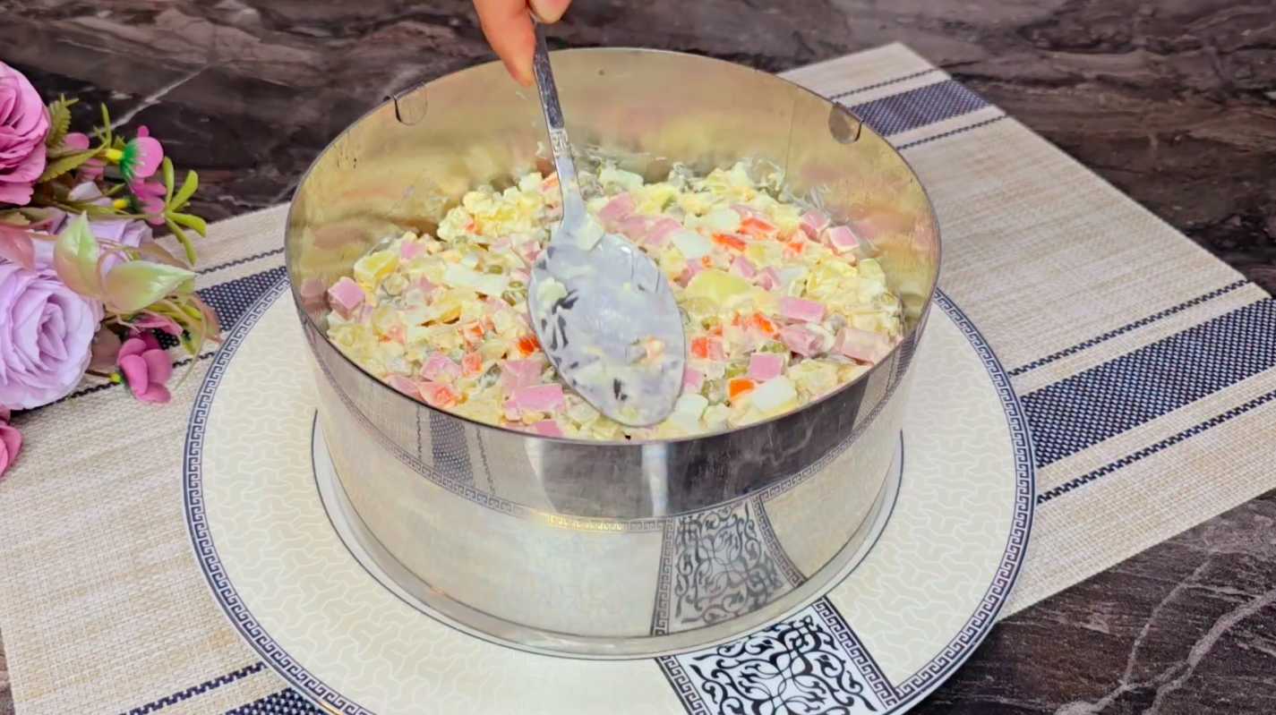 Оливье в кольце-Шаг 8