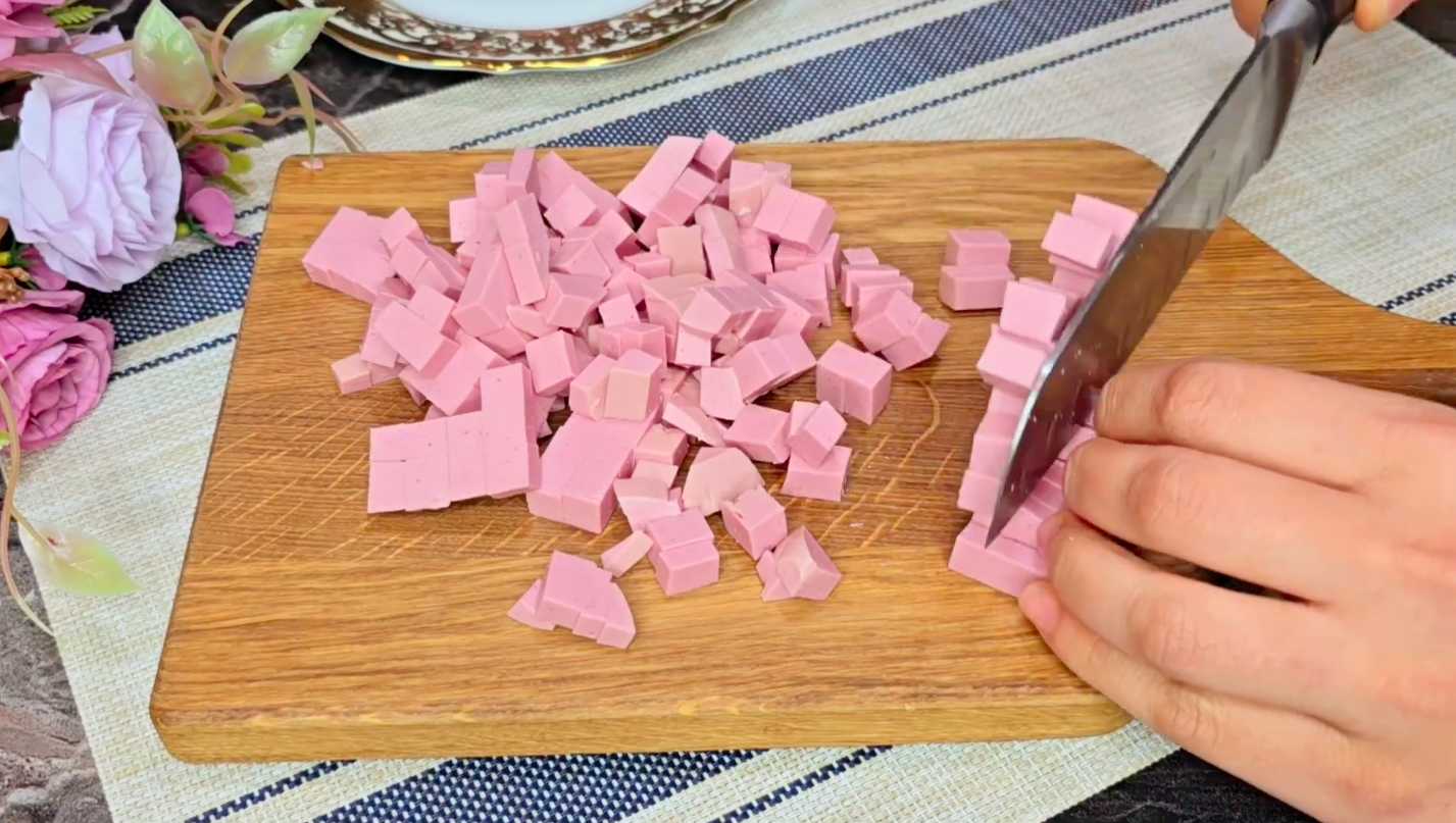 Оливье в кольце-Шаг 1