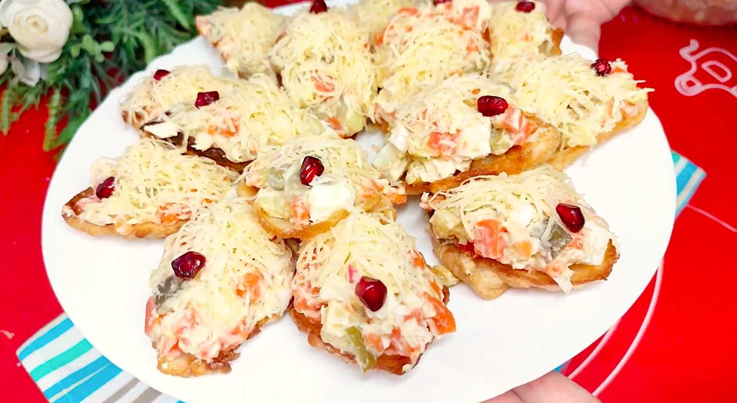 Оливье в тарталетках-Шаг 11