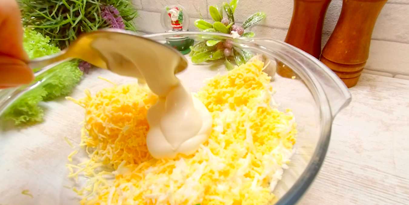 Торт-салат из крабовых палочек-Шаг 4