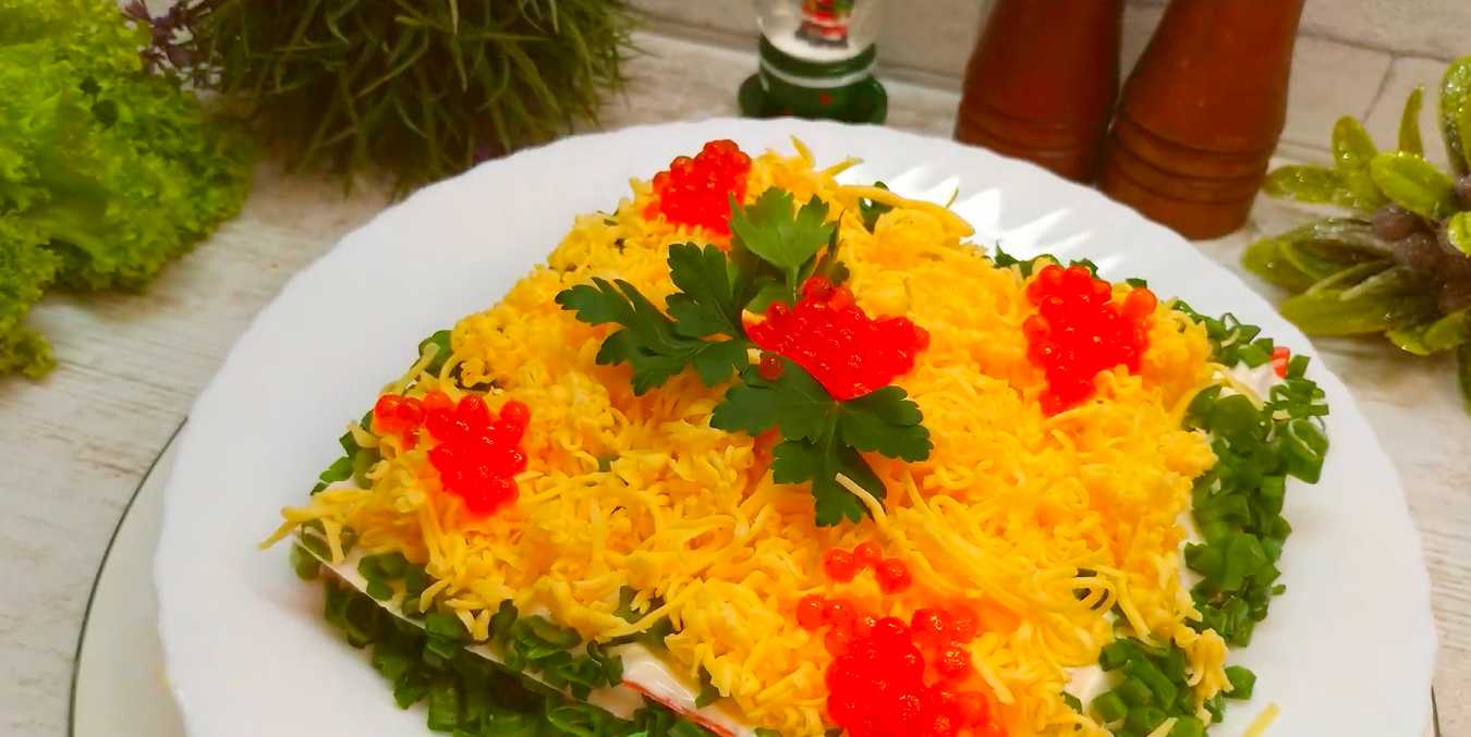 Торт-салат из крабовых палочек-Шаг 10