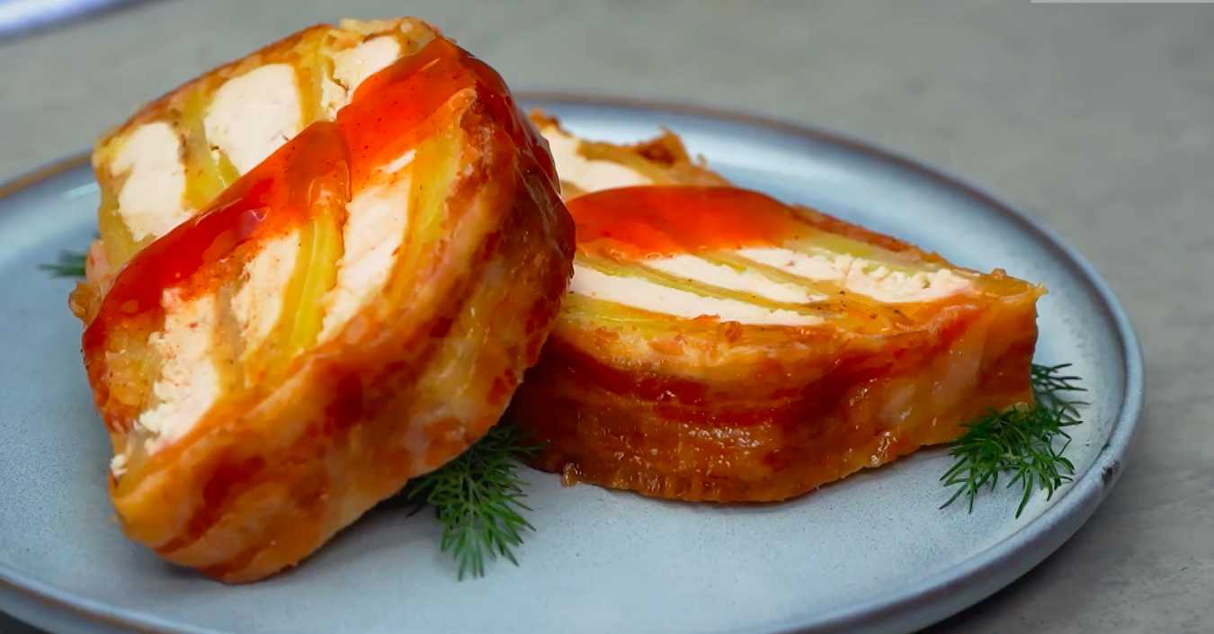 Террин с куриной грудкой в беконе-Шаг 10