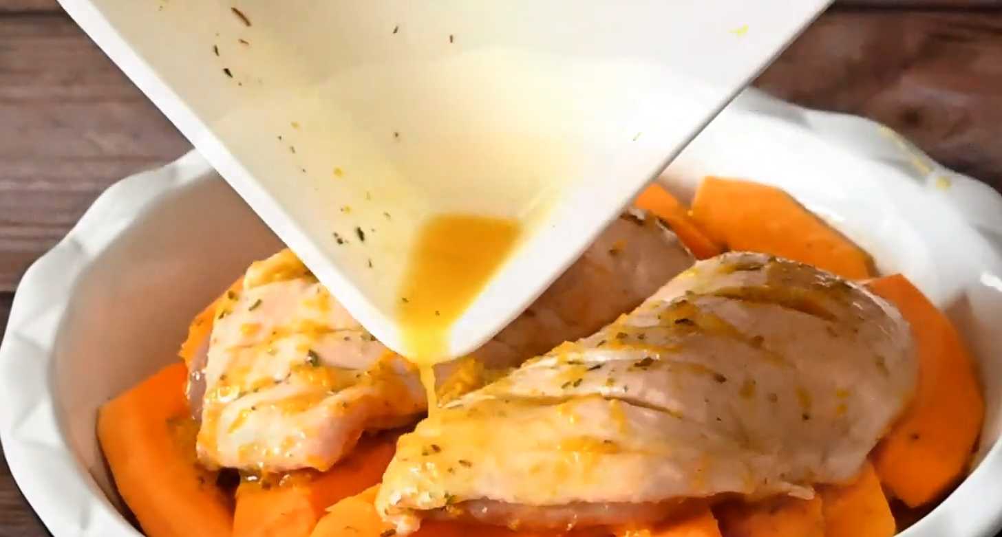 Утиная грудка с тыквой в духовке-Шаг 7