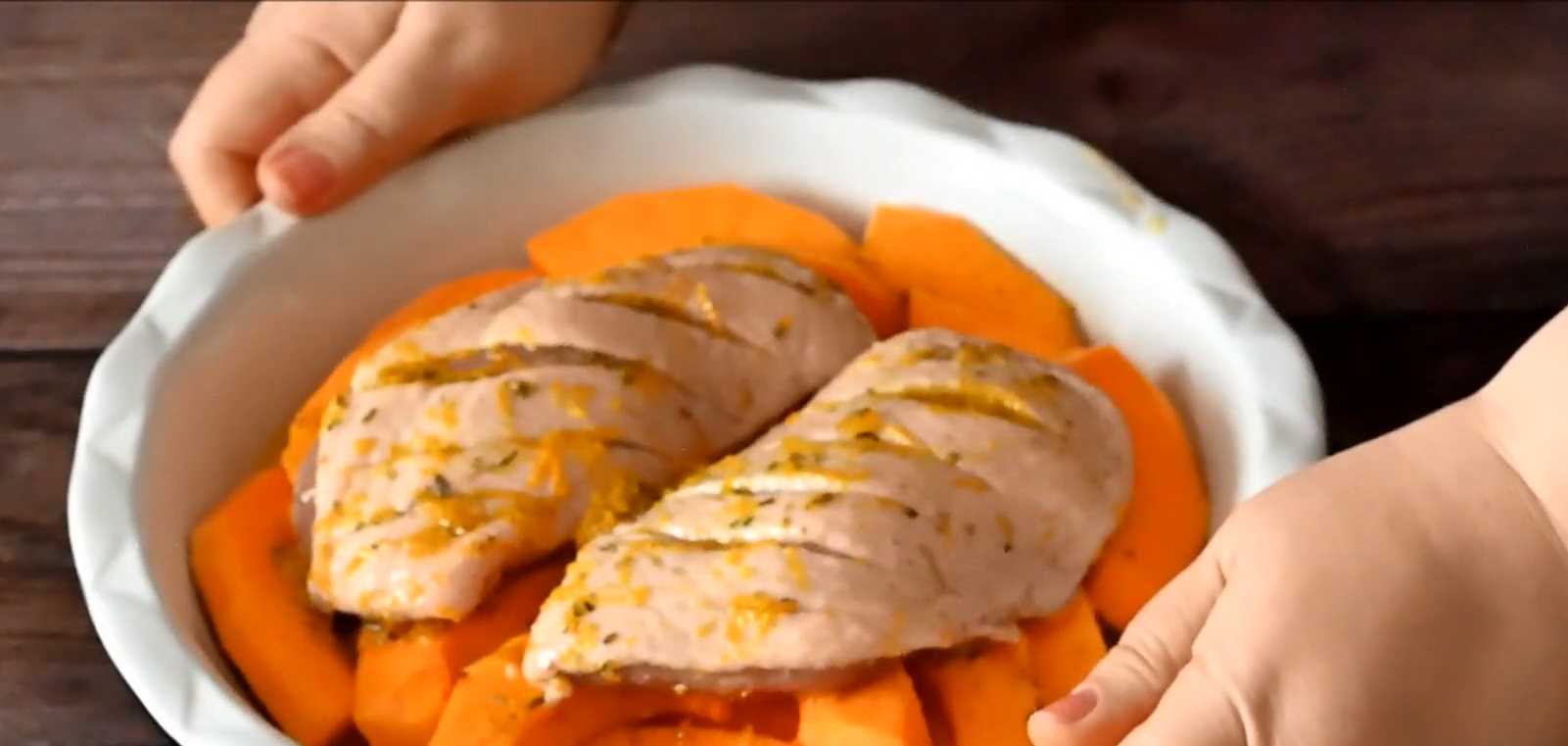 Утиная грудка с тыквой в духовке-Шаг 8