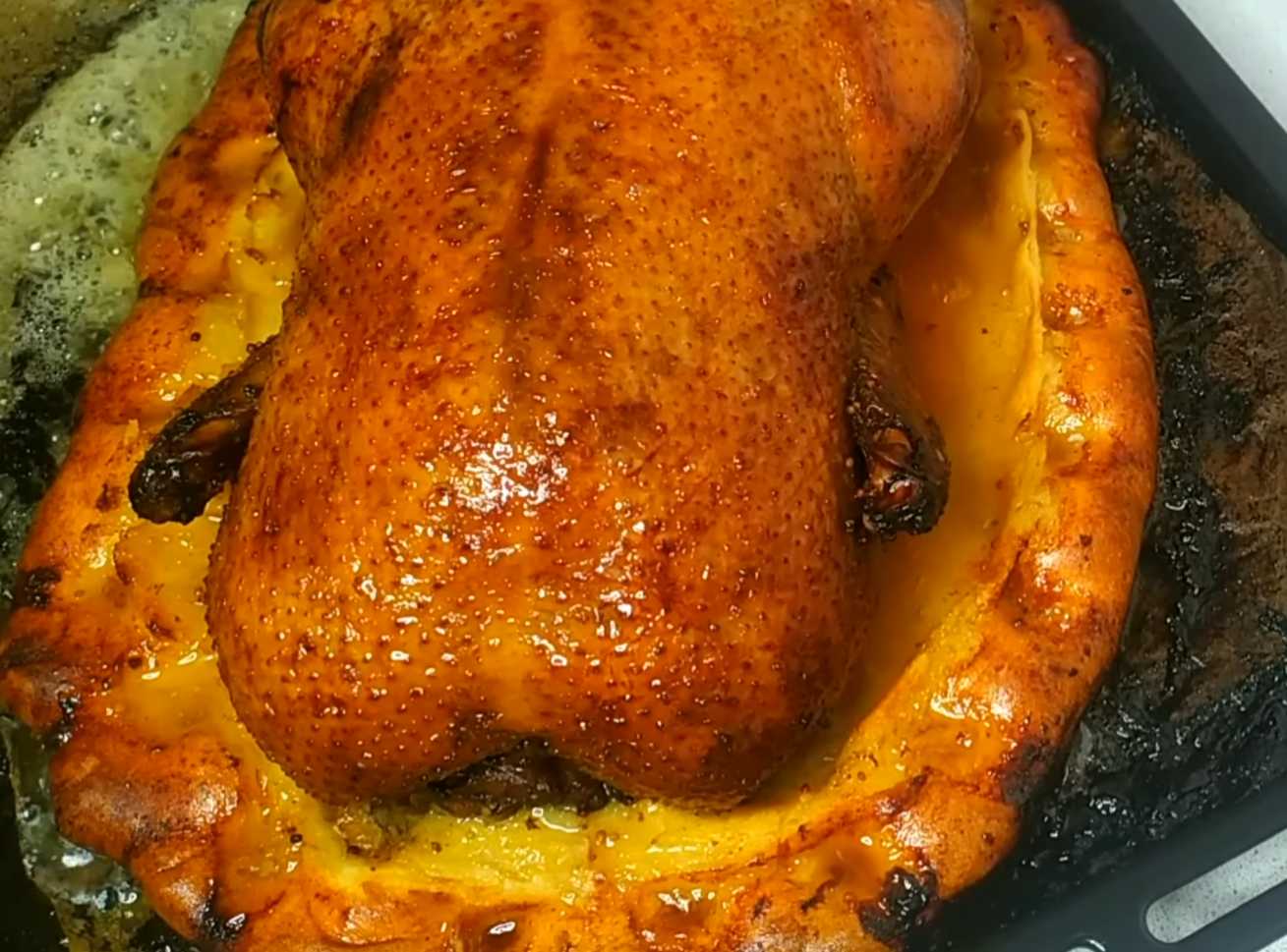 Рождественская утка в тесте-Шаг 13