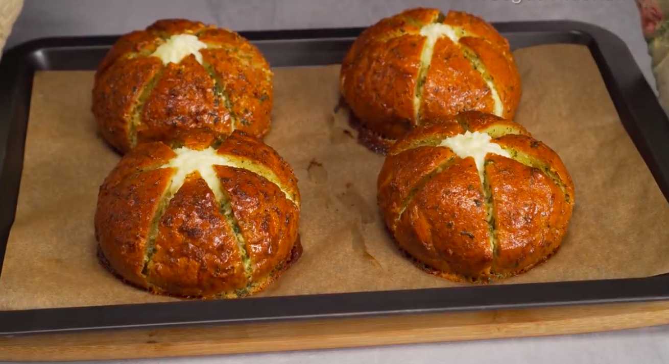 Корейские булочки с начинкой-Шаг 10