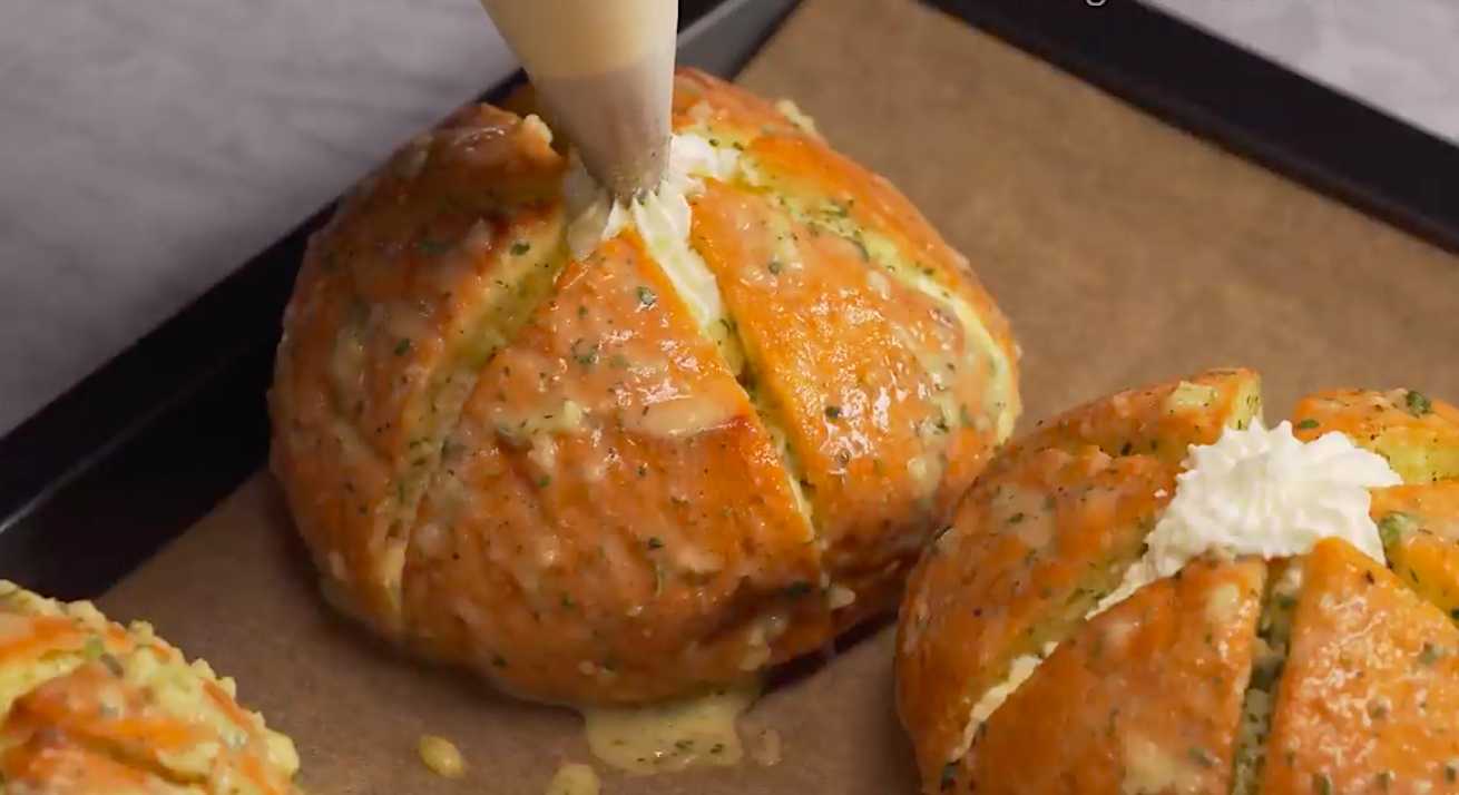 Корейские булочки с начинкой-Шаг 9