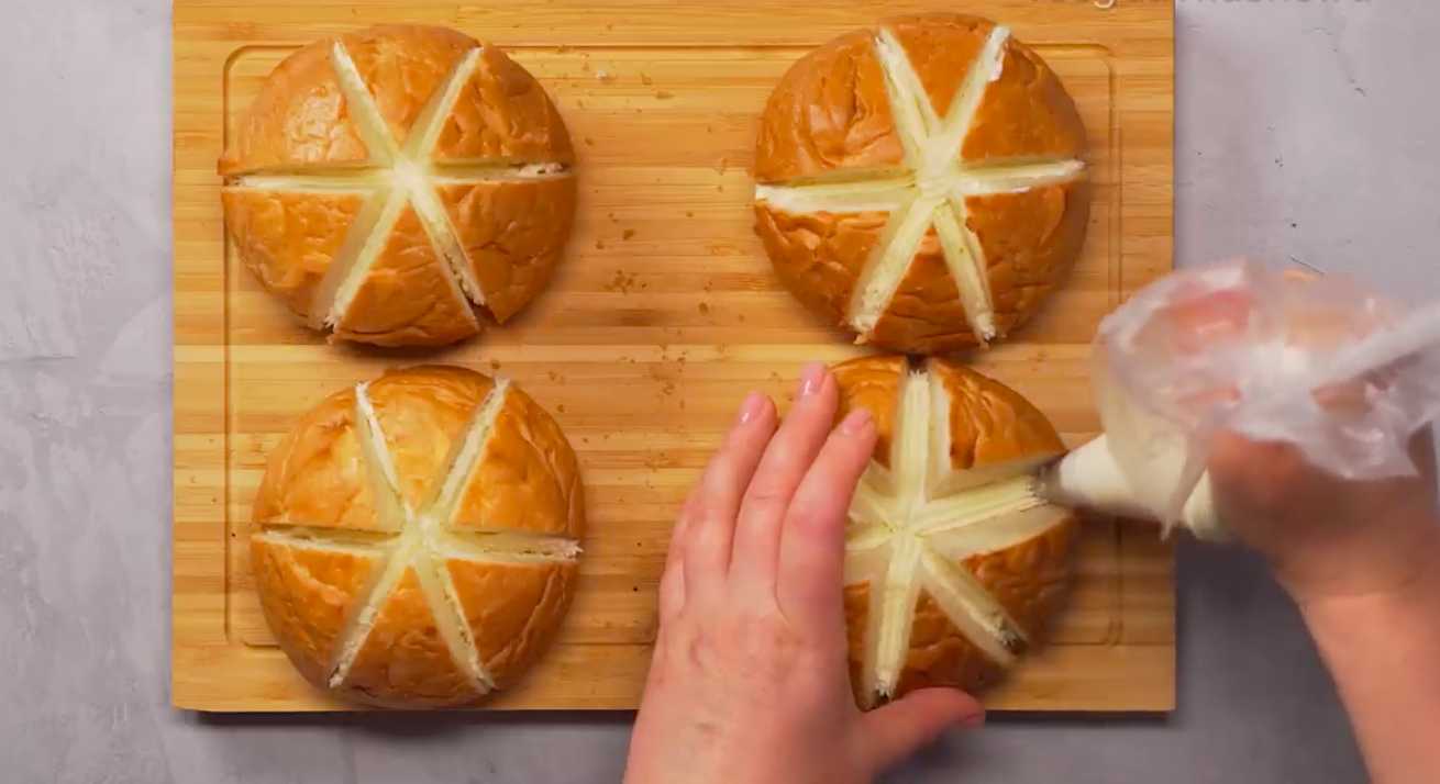 Корейские булочки с начинкой-Шаг 7