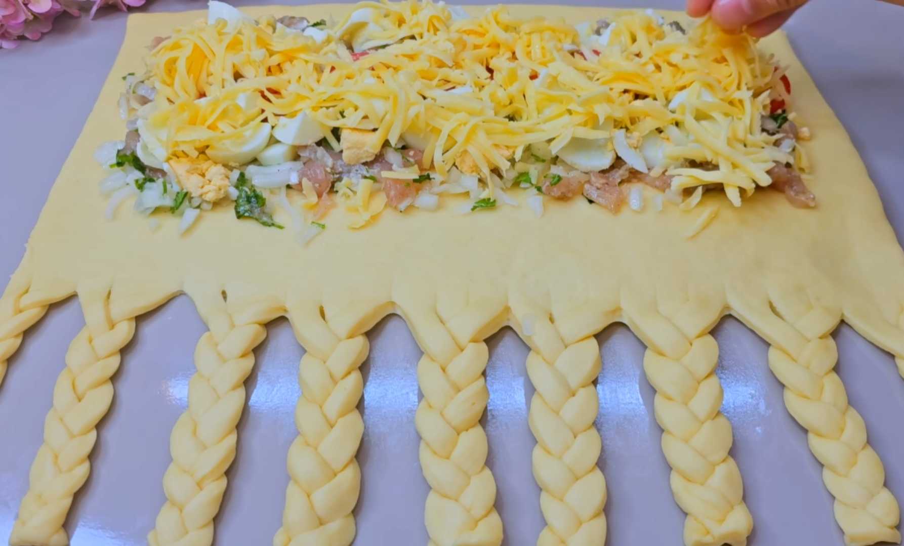 Нарядный пирог-рулет-Шаг 11