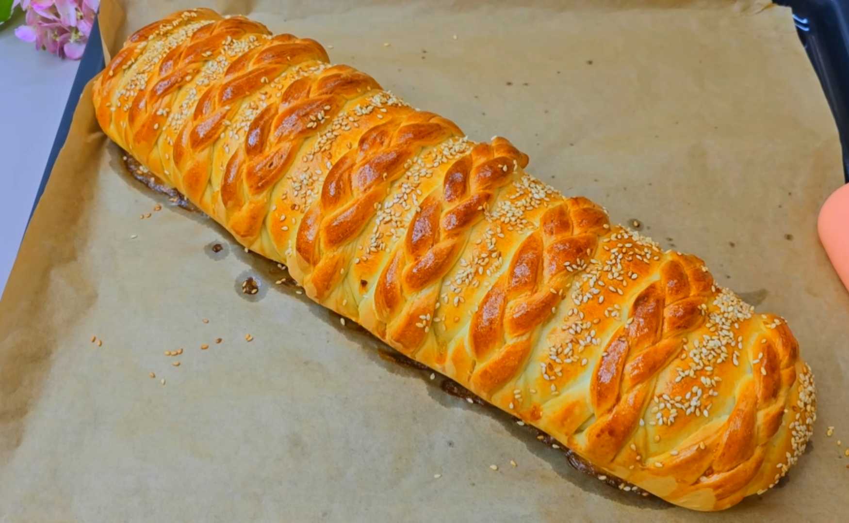 Нарядный пирог-рулет-Шаг 16