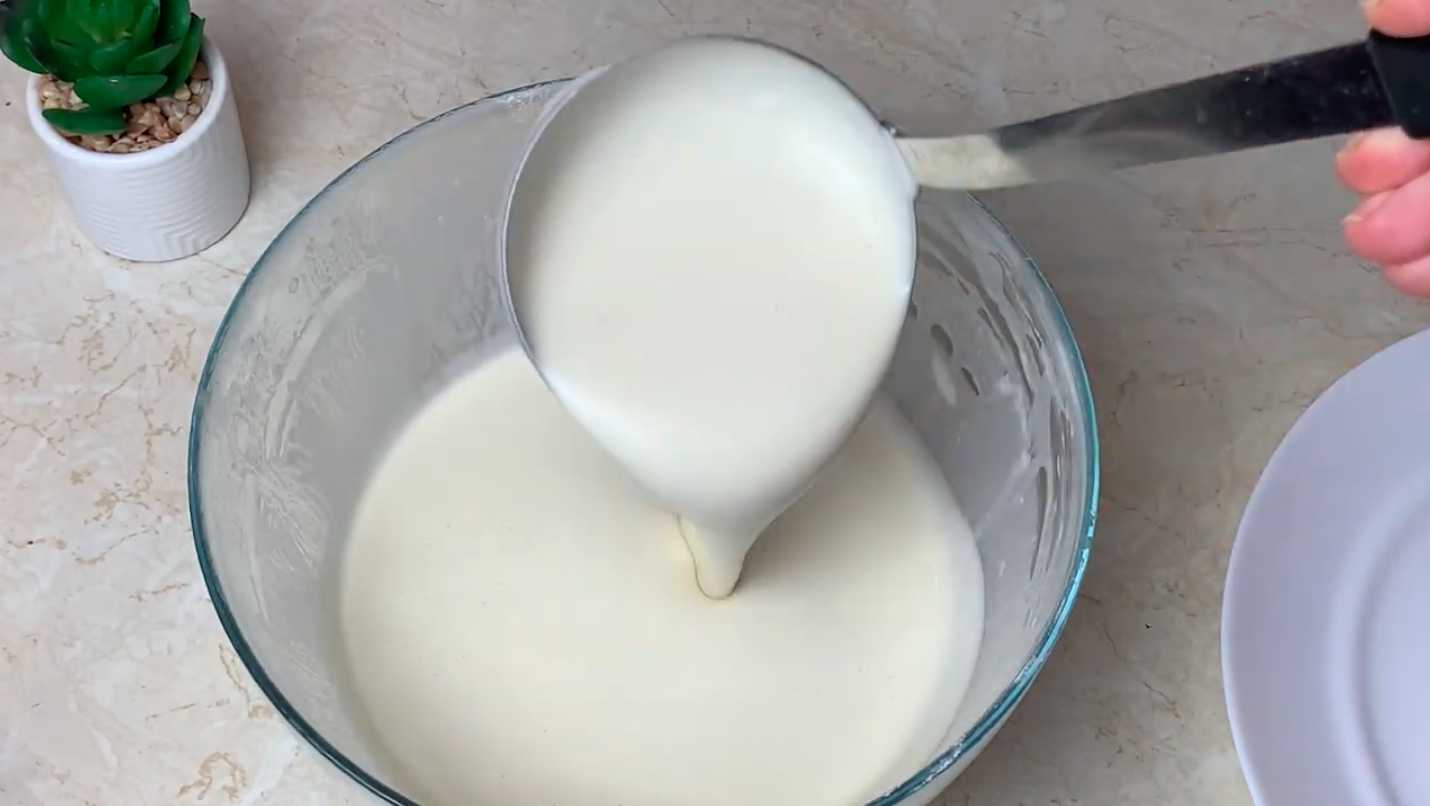 Блины на молоке без яиц-Шаг 8