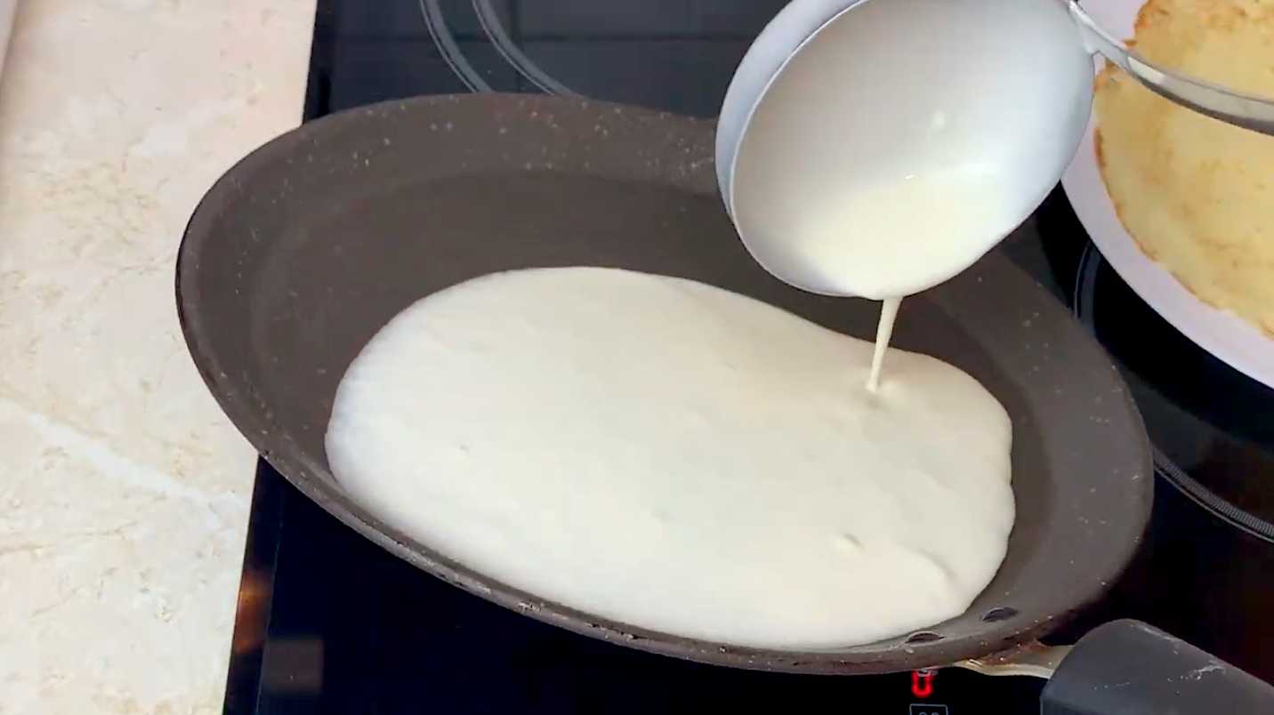 Блины на молоке без яиц-Шаг 10