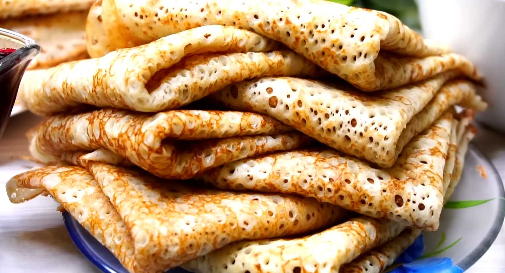 Дрожжевые блины на сковороде-Шаг 12