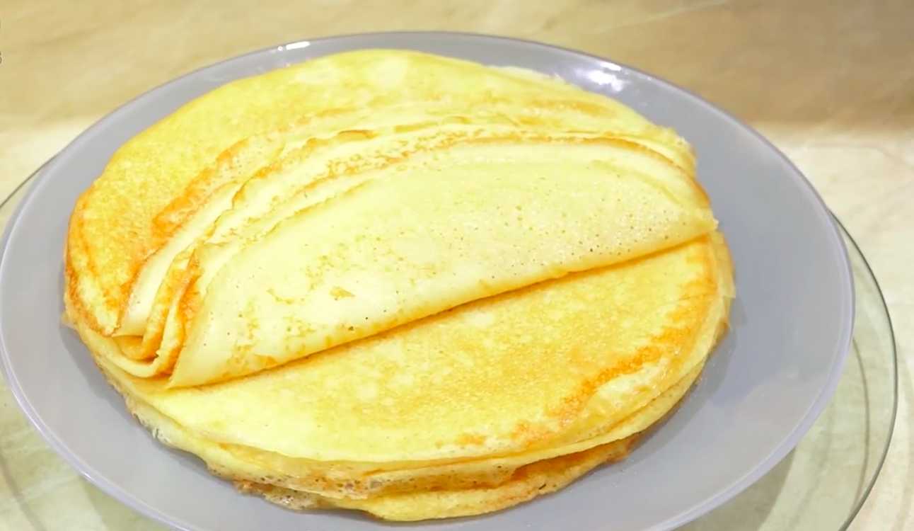 Блины на молоке и кипятке без соды-Шаг 12