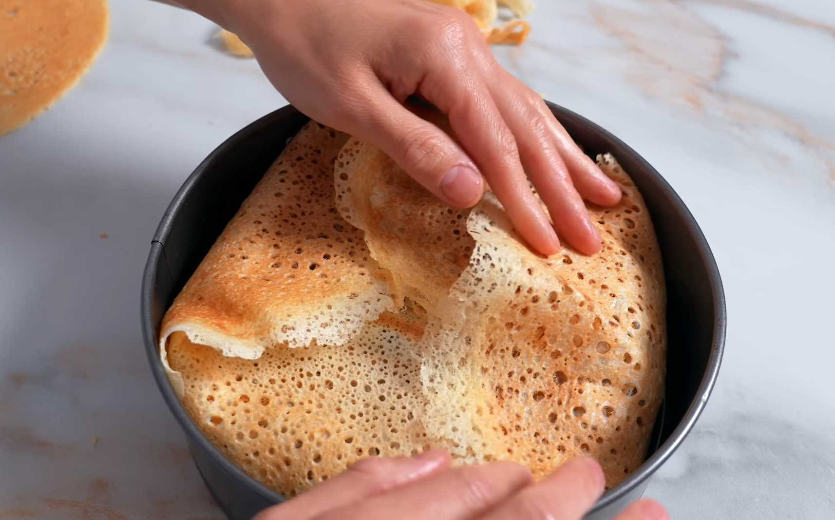 Курник из блинов с курицей и грибами-Шаг 10