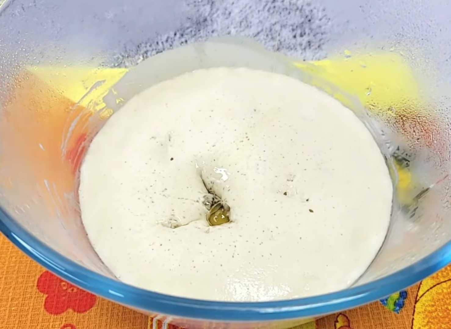 Толстые дрожжевые блины-Шаг 3