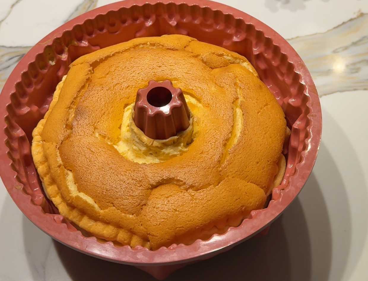 Бисквитный кекс на водяной бане-Шаг 9