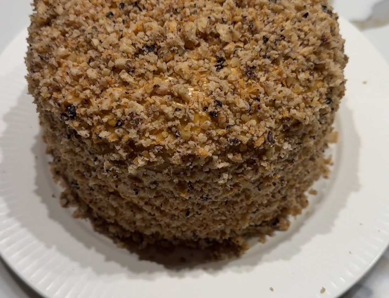 Торт с кремом из вареной сгущёнки-Шаг 9