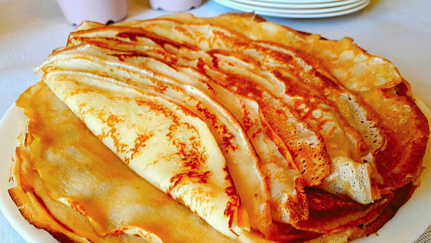 Блины на кефире и кипятке-Шаг 10