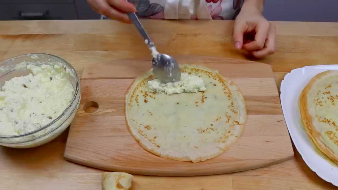 Блины с творогом-Шаг 15