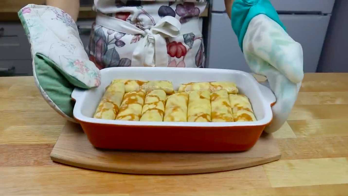 Блины с творогом-Шаг 21