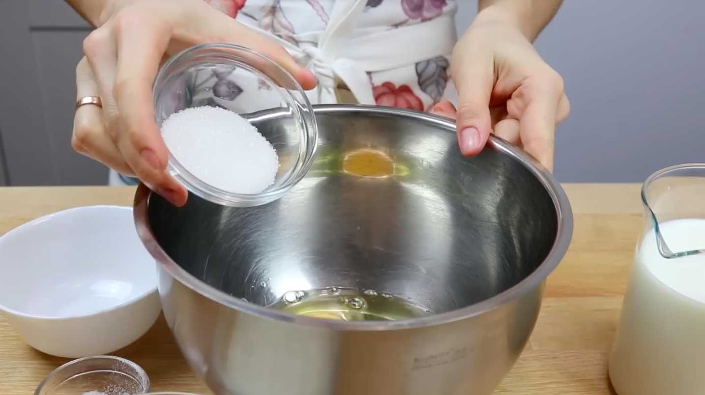 Блины с творогом-Шаг 1