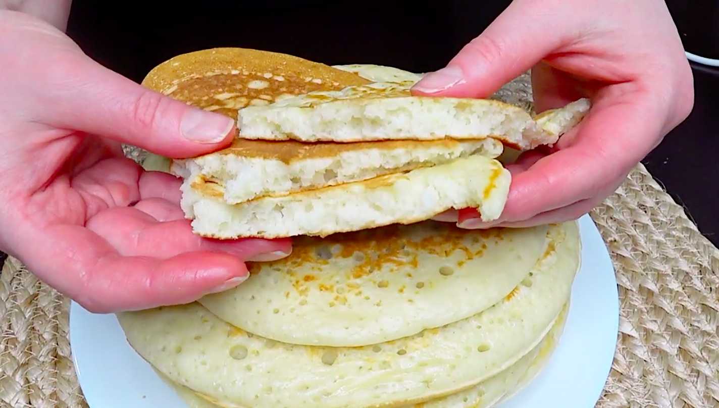 Толстые блины на кефире-Шаг 12