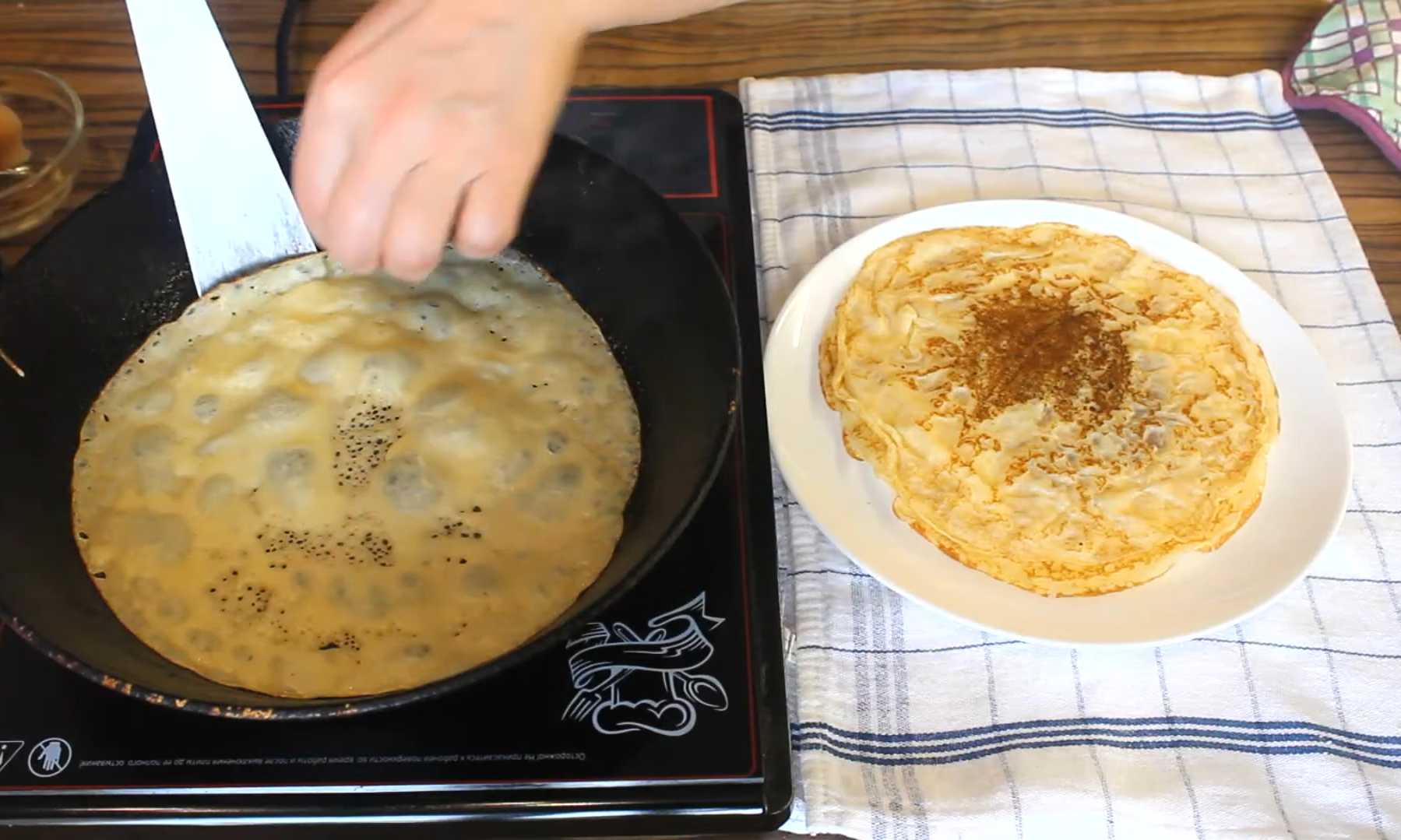 Блины на сухом молоке с яйцами-Шаг 14