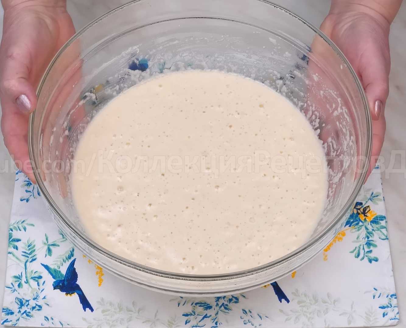 Дрожжевые блины на манке и молоке-Шаг 9