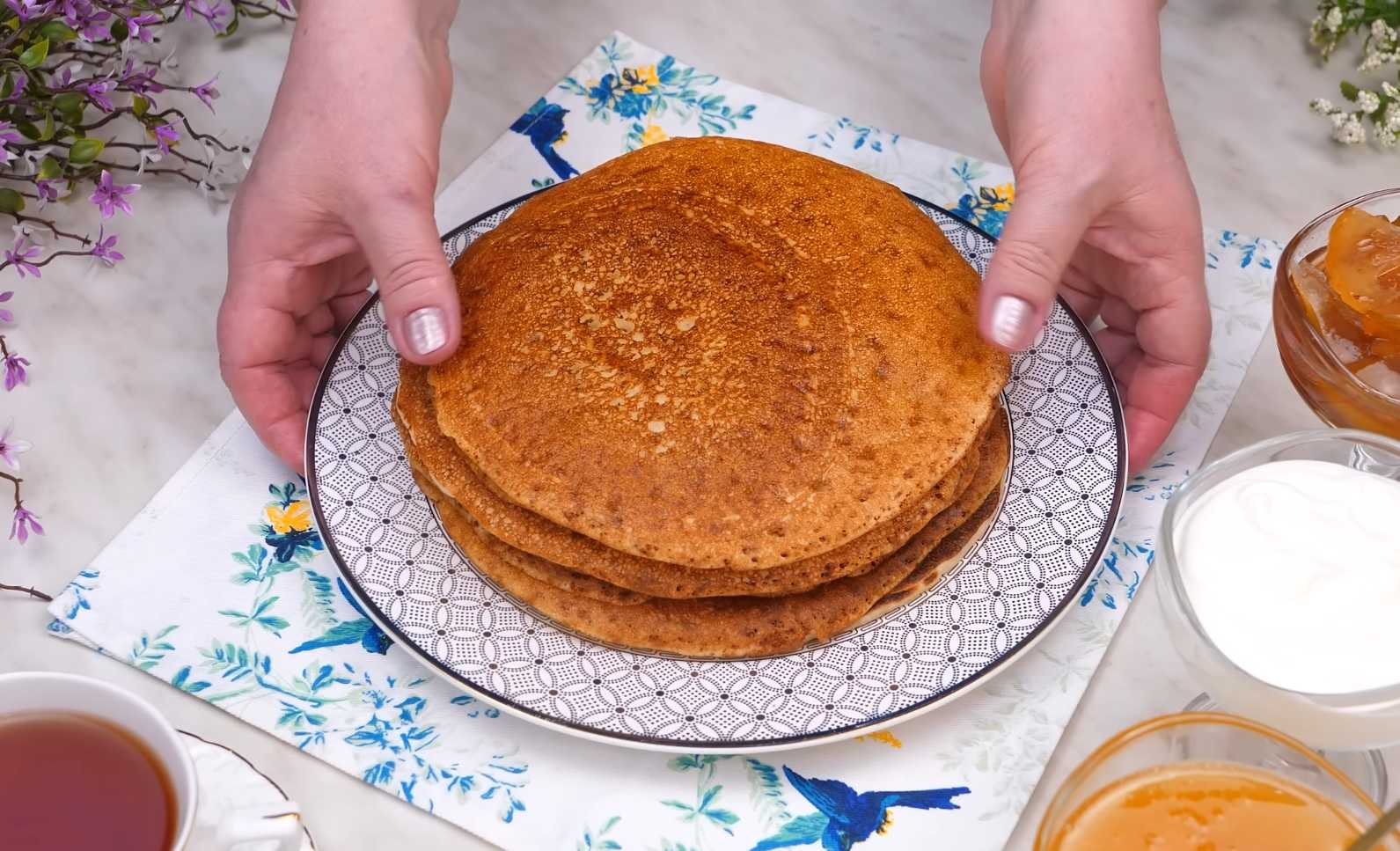 Дрожжевые блины на манке и молоке-Шаг 16