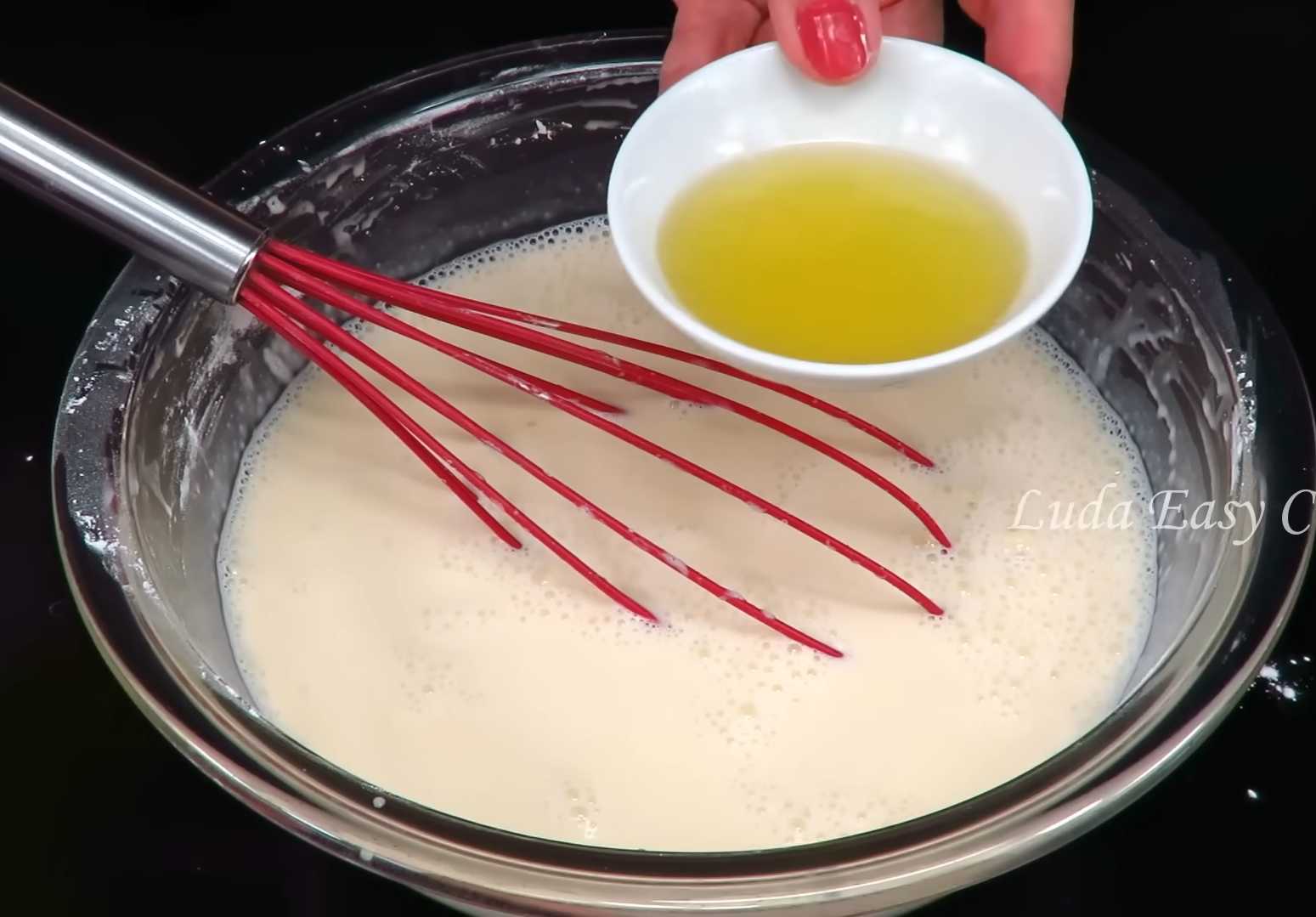 Крахмальные блины на молоке-Шаг 6