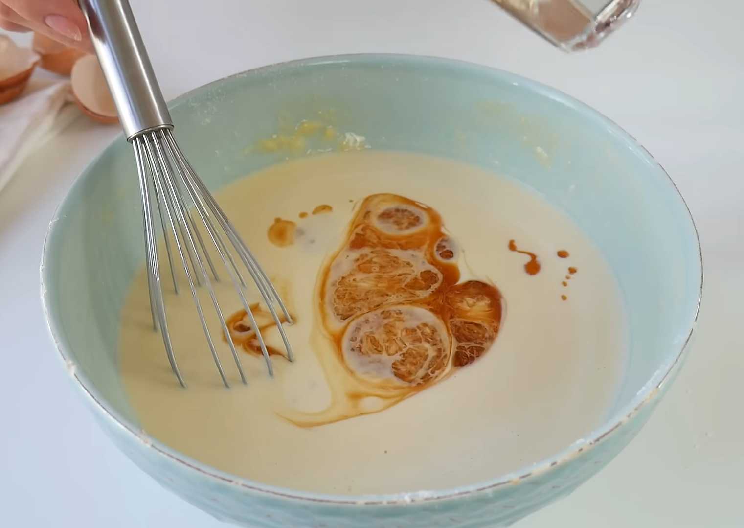 Блины на молоке с ванилью-Шаг 5