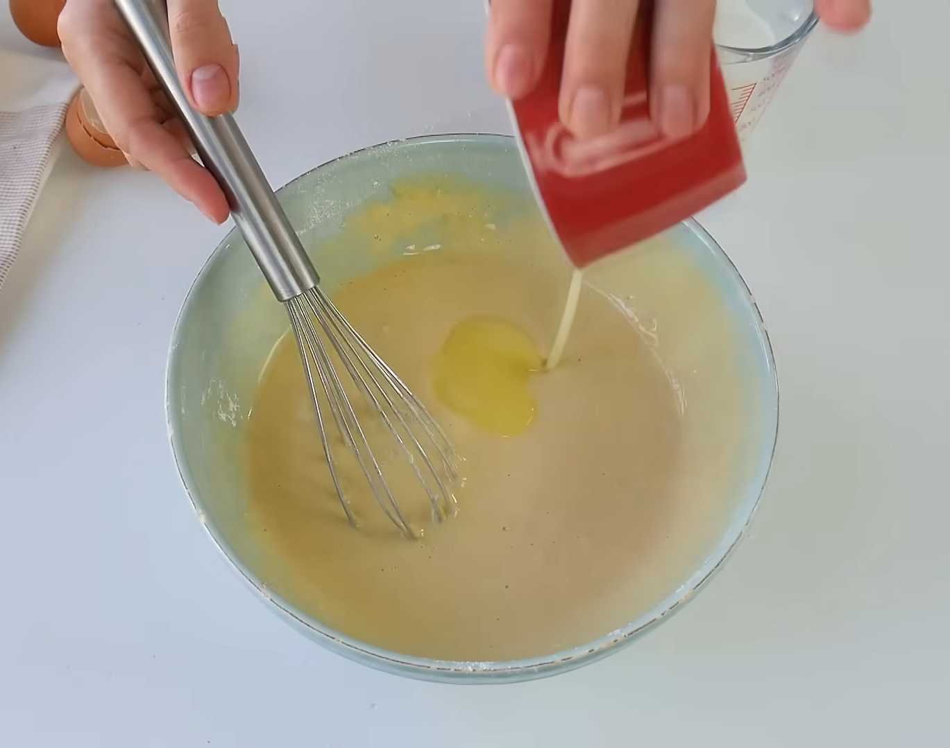 Блины на молоке с ванилью-Шаг 4